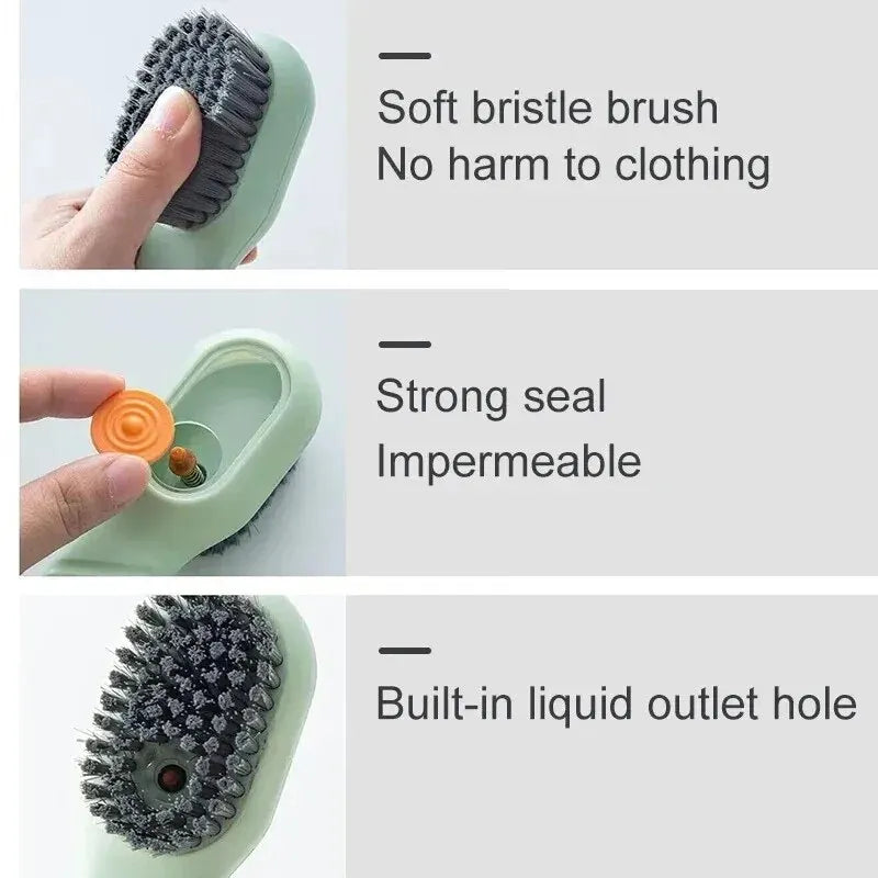 Multifunction Brush Soft Automatic Liquid Shoe Brush