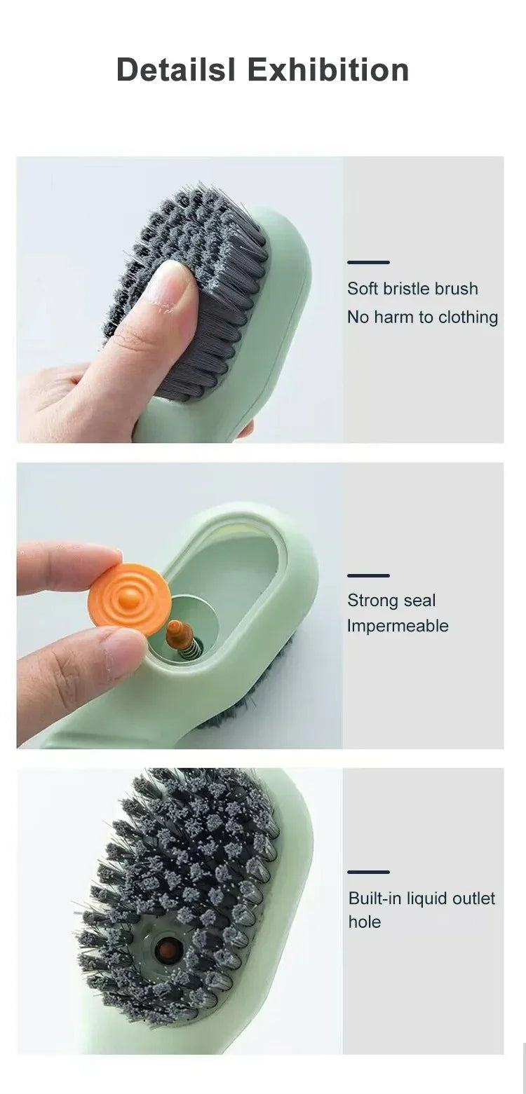 Multifunction Brush Soft Automatic Liquid Shoe Brush