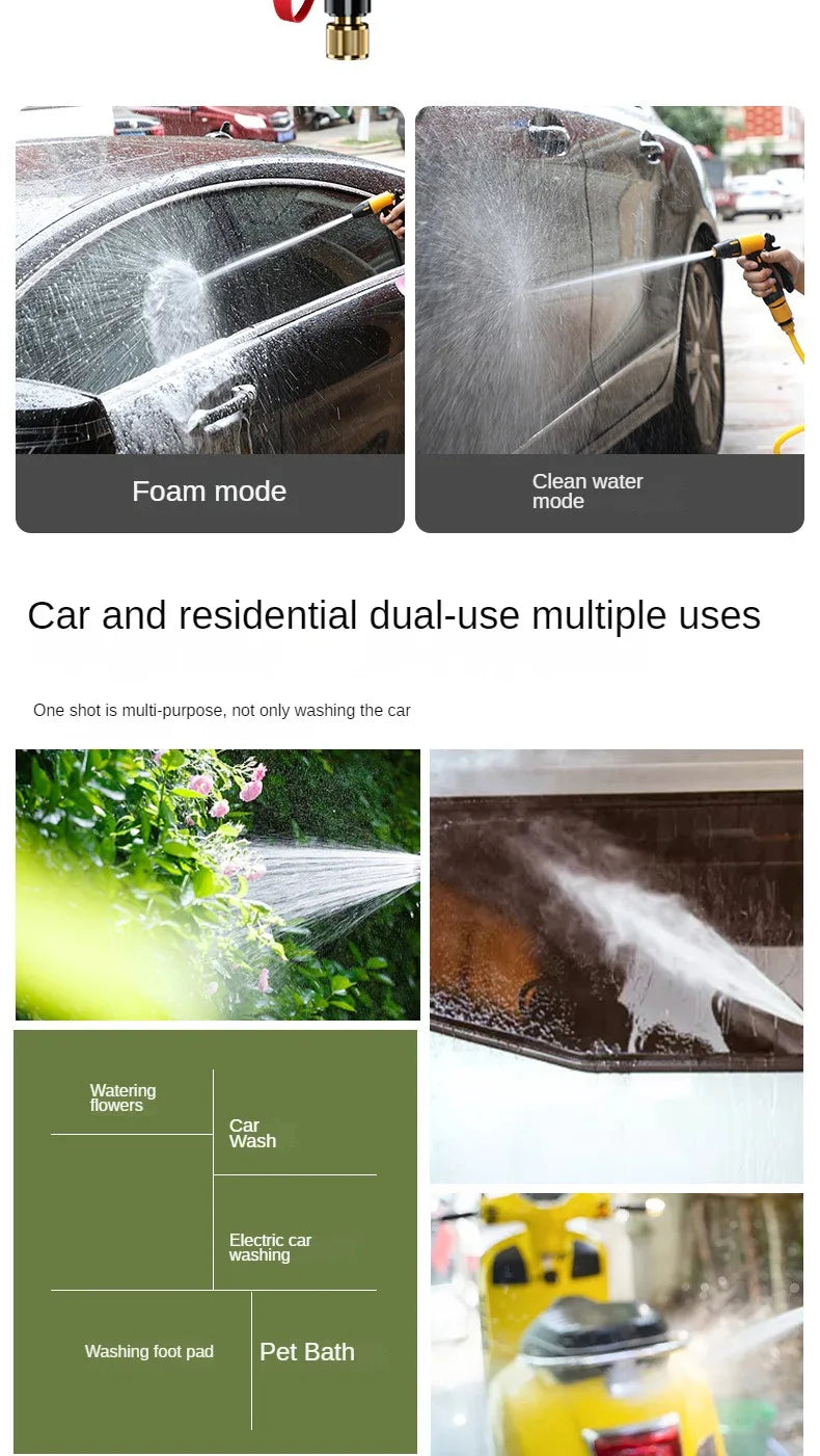 Telescopic Water Pipe with High-pressure Nozzle Car Washing Tool