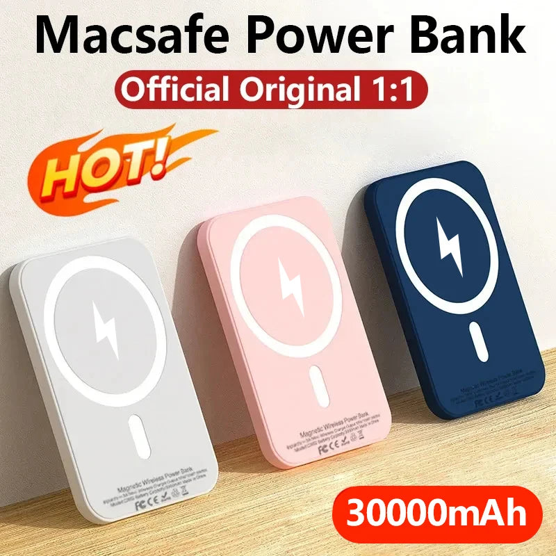 30000mAh Magsafe Wireless Charger for IPhone 16 15 14 13