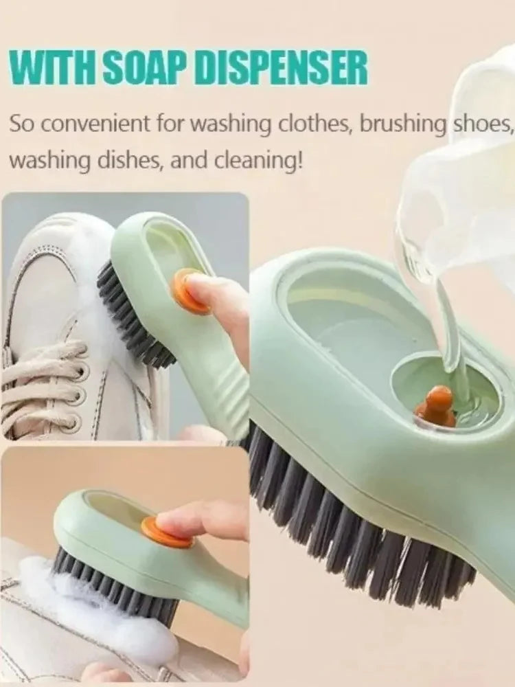 Multifunction Brush Soft Automatic Liquid Shoe Brush