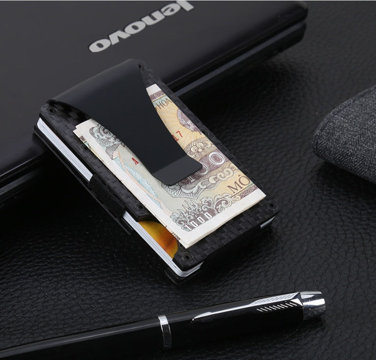 Carbon fiber RFID Credit card Wallet for Men