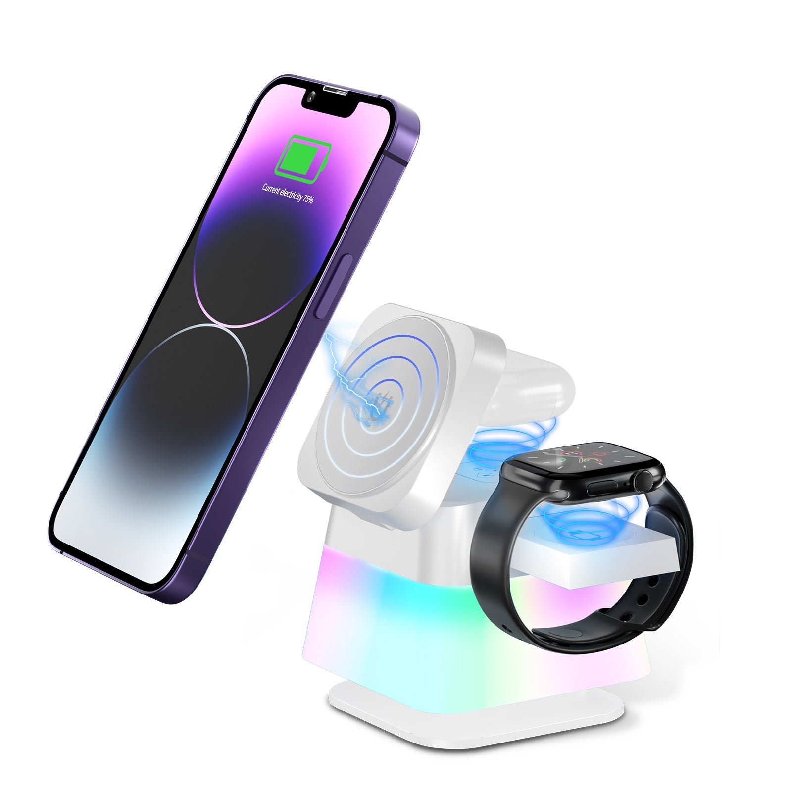 4 In 1 Rotatable Foldable Four-in-One Wireless Fast Charger For iPhone