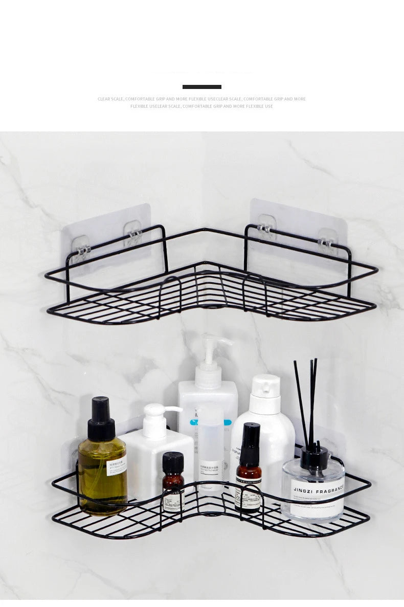 Non Perforated Bathroom Triangle Shelf | Wall Mounted