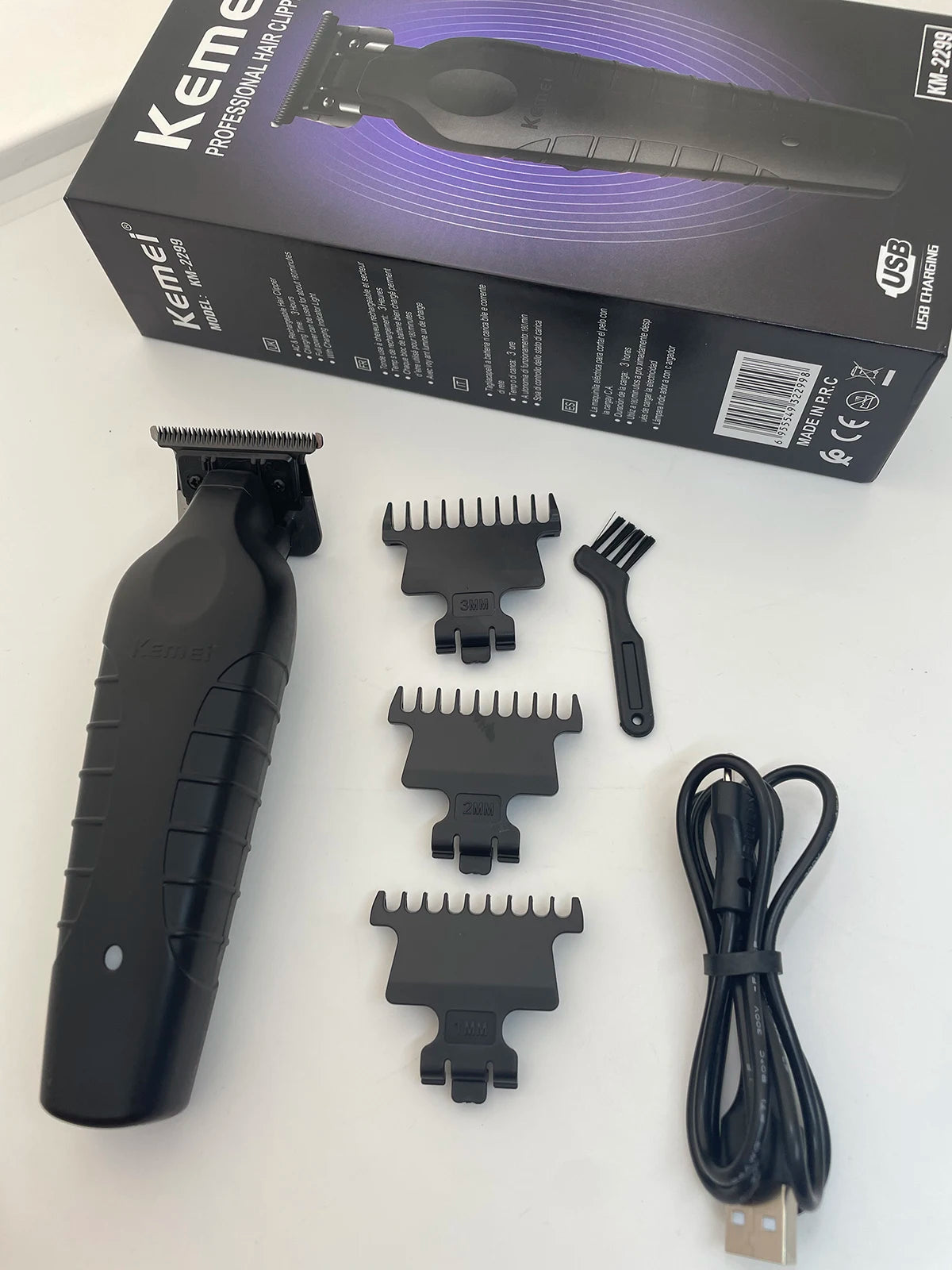 Kemei 2299 Barber Cordless Hair Trimmer