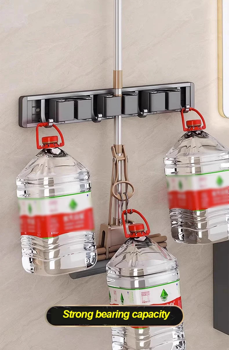 Wall Mounted Mop and Broom Organizer