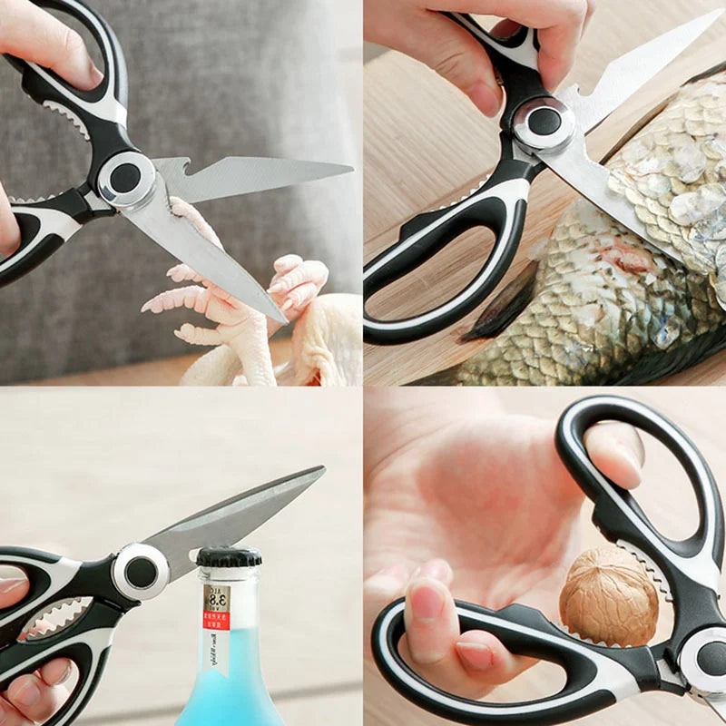 Multi Functional Stainless Steel Household Kitchen Scissors For Cutting Vegetables, Chicken Bones, Fish, And Other Tools