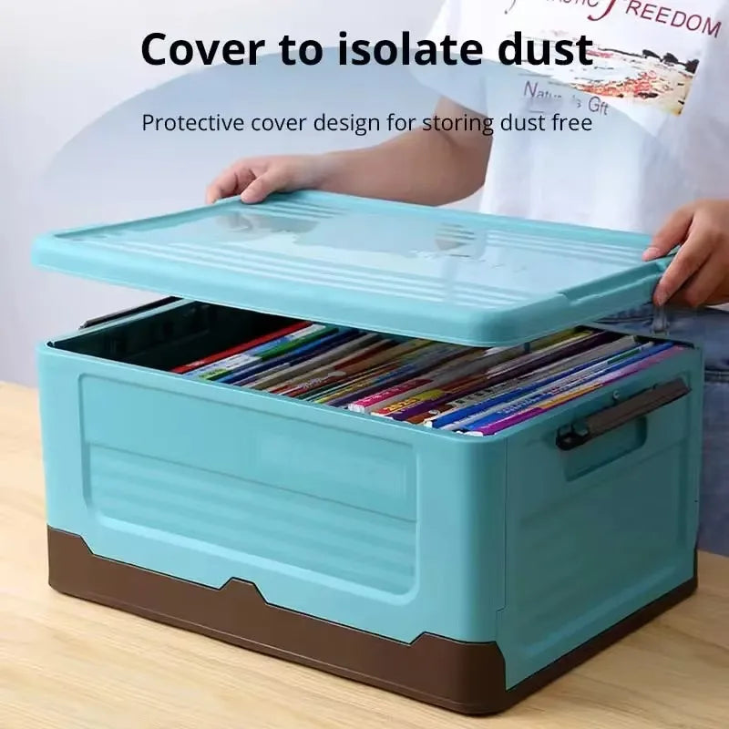 Foldable Storage Box PP Material High Hardness Storage Box Large Capacity Clothing Toy Organizer One Compartment Large Space