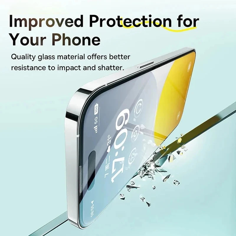 Baseus Screen Protector for iPhone Anti Spy Full Tempered Glass