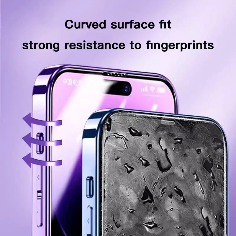 SKIG 1-3PCS Privacy Anti-Spy Tempered Glass For iPhone 15 14 13 12 Pro Max Plus Auto-Dust Removal For 15Pro Screen Protector