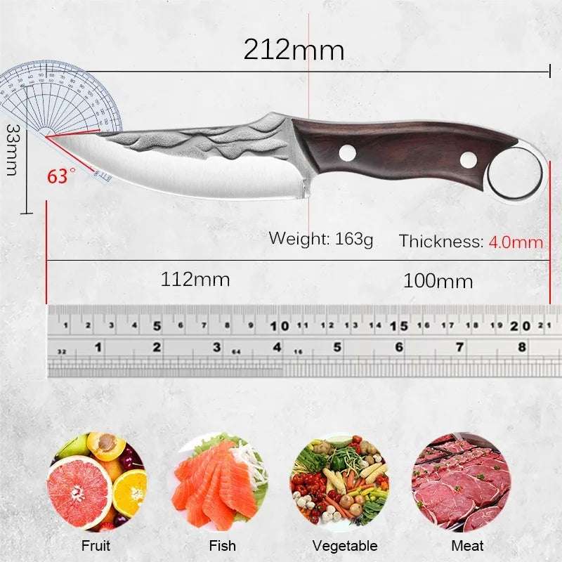 Stainless Steel Chicken Bone Scissors Kitchen Boning Knife Handmade Forged Knife Meat Cleaver Knives Fish Scale Scissor