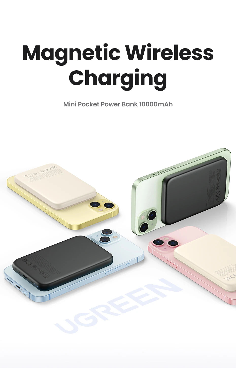 UGREEN PD20W Power Bank Magnetic 10000mAh Portable Wireless Fast Charging PowerBank for Magsafe for iPhone 15 Pro Max 16 Pro