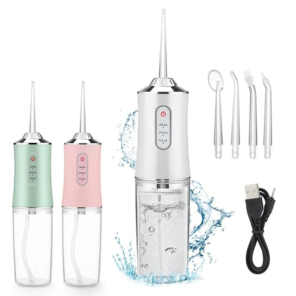 Dental Floss, Portable Cordless Oral Irrigator Cleaning 3 Modes