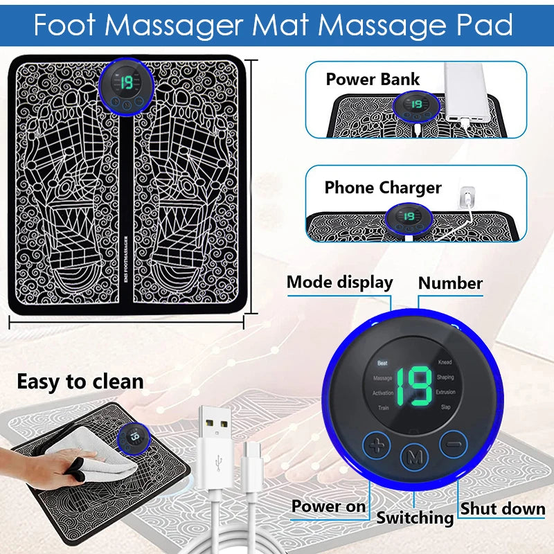 Electric Foot Massager Mat