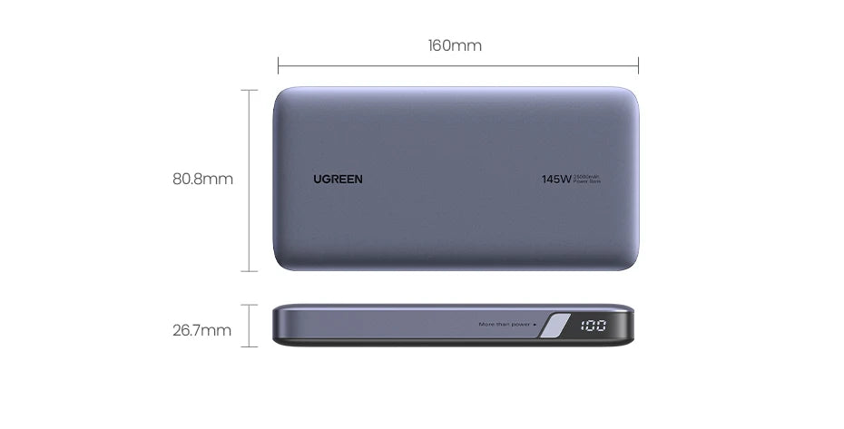 UGREEN 140W Power Bank Portable 25000mAh PD Fast Charging PowerBank for Laptop Notebook Xiaomi 13 Fast Charge External Battery