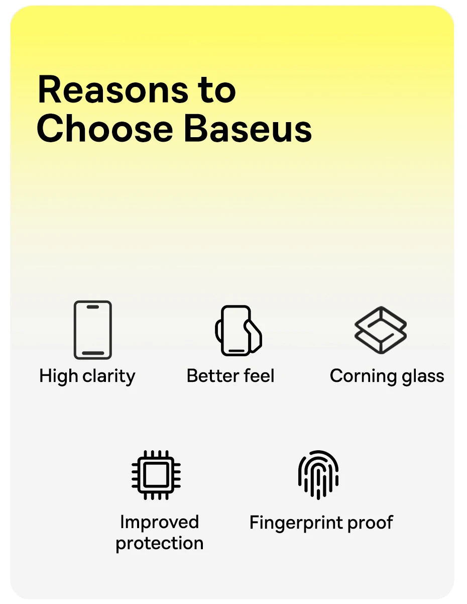 Baseus Screen Protector for iPhone Anti Spy Full Tempered Glass