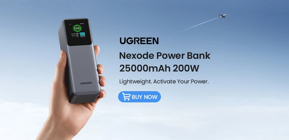 UGREEN 140W Power Bank Portable 25000mAh PD Fast Charging PowerBank for Laptop Notebook Xiaomi 13 Fast Charge External Battery