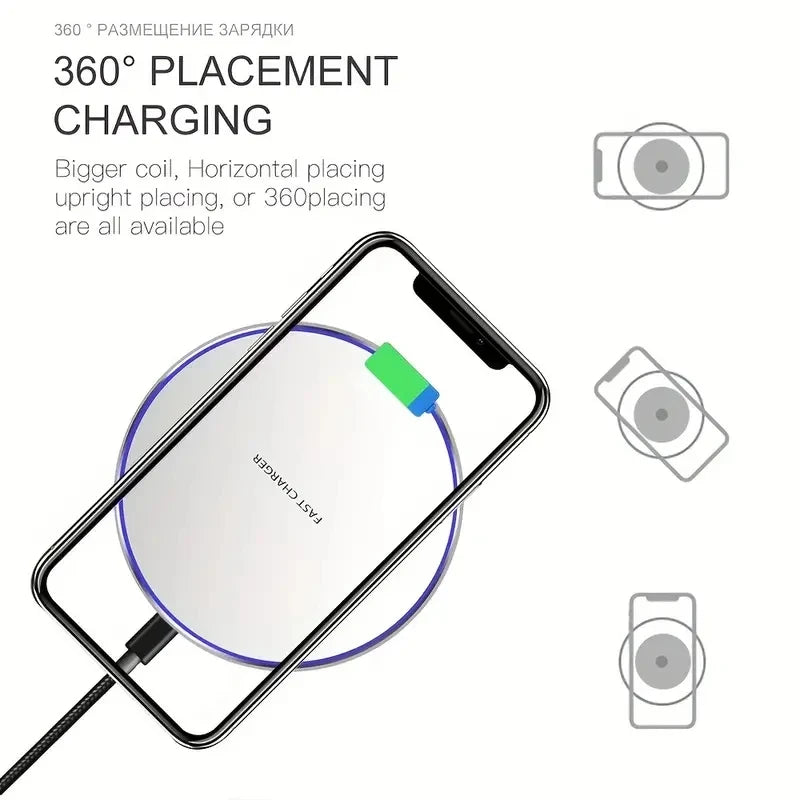 30W Fast Wireless Charger For iPhone, Samsung, Xiaomi and Huawei