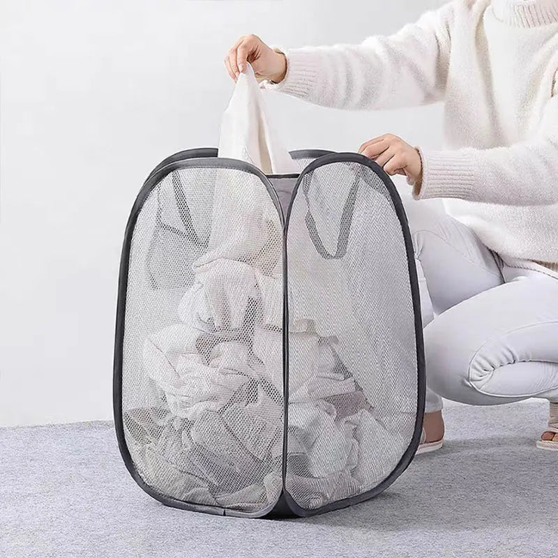 Mesh Pop-up Laundry Basket