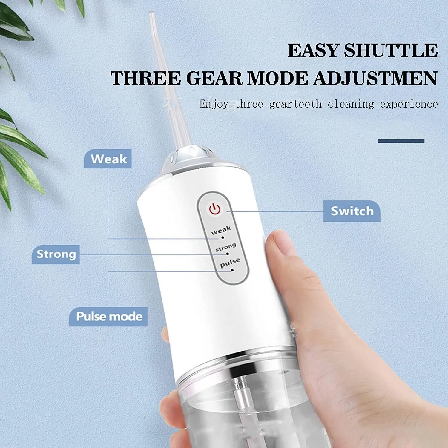 Dental Floss, Portable Cordless Oral Irrigator Cleaning 3 Modes