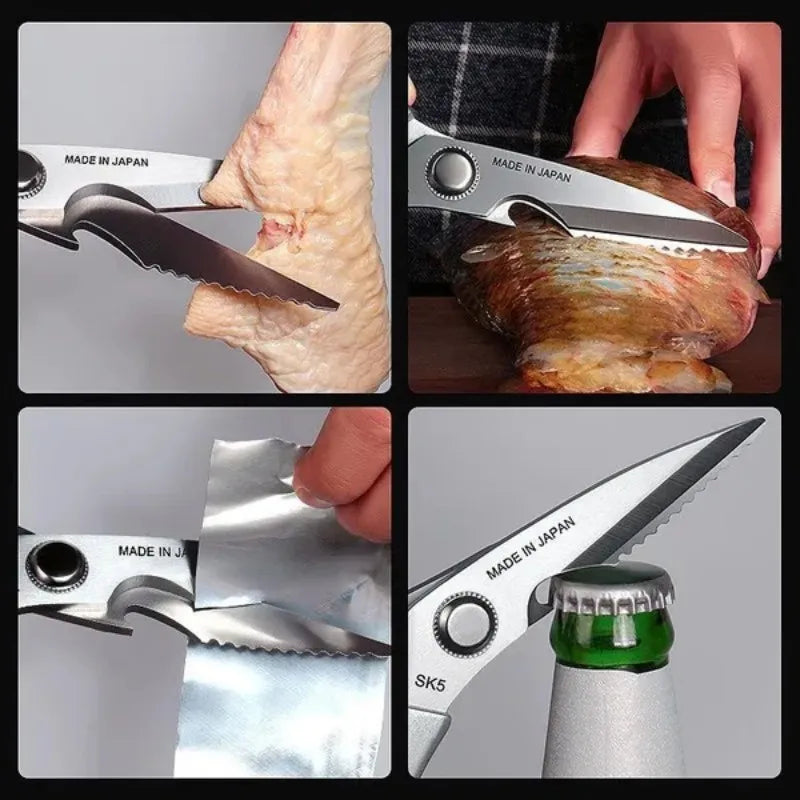 Multifunctional Kitchen Powerful Scissors Chicken Bone home kitchen  strong Bottle Opener Meat Fish Turkey Vegetables  Scissor