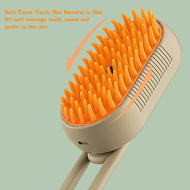 Electric Spray Steamy Pet Hair Brush