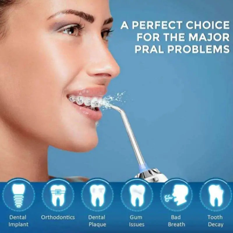 Dental Floss, Portable Cordless Oral Irrigator Cleaning 3 Modes