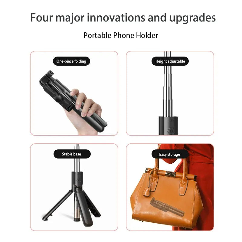 Bluetooth Wireless Selfie Stick Mini Tripod Extendable