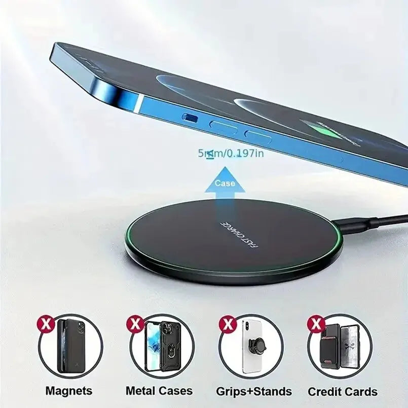 30W Fast Wireless Charger For iPhone, Samsung, Xiaomi and Huawei