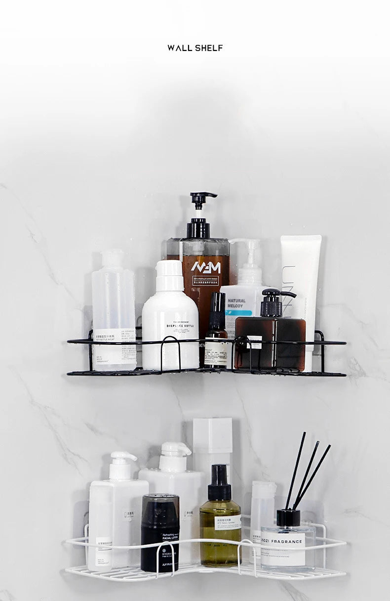 Non Perforated Bathroom Triangle Shelf | Wall Mounted